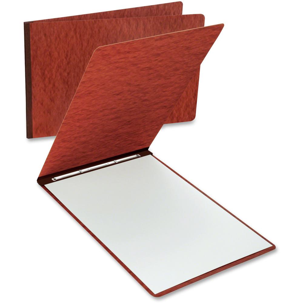 Oxford Tabloid, Letter Recycled Report Cover - 11" x 17" , 8 1/2" x 11" - 2 x Prong Fastener(s) - 3" Fastener Capacity for Folder - Red - 65% Fiber Recycled - 1 Each. Picture 1