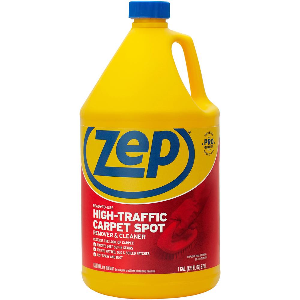 Zep High-Traffic Carpet Spot Remover & Cleaner - Liquid - 128 fl oz (4 quart) - 1 Each - Red. The main picture.
