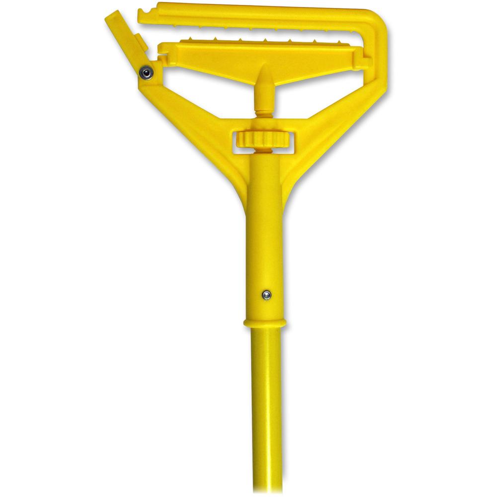 Genuine Joe Speed Change Mop Handle - Yellow - Fiberglass - 1 Each. Picture 1