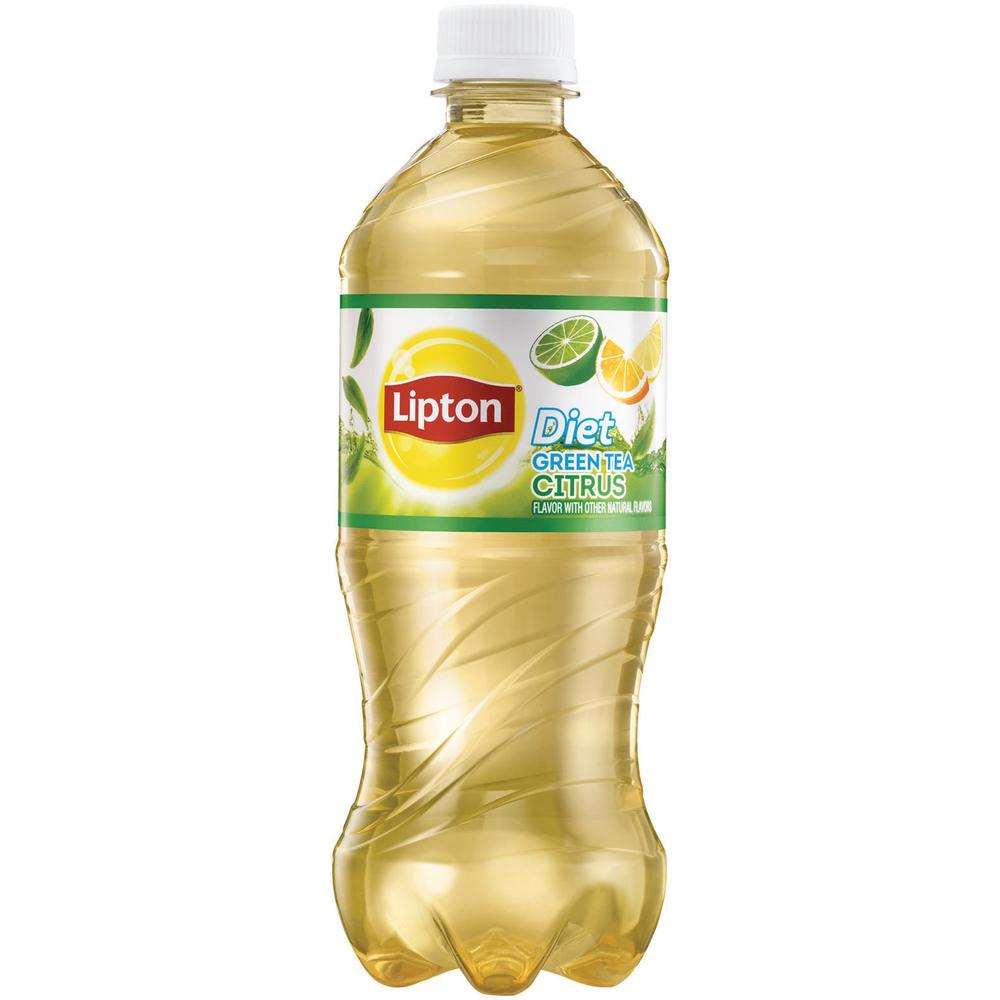 Lipton&reg; Diet Citrus Green Tea Bottle - 20 oz - 24 Bottle - 24 / Carton. Picture 1