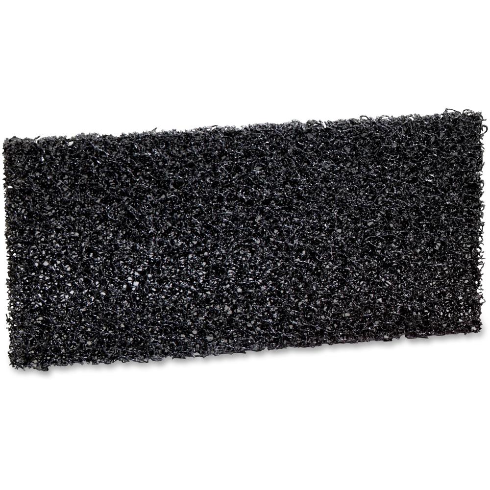 3M Doodlebug Hi Productivity Stripping Pads - 10/Box - 4.65" Width - Synthetic Fiber - Black. Picture 1