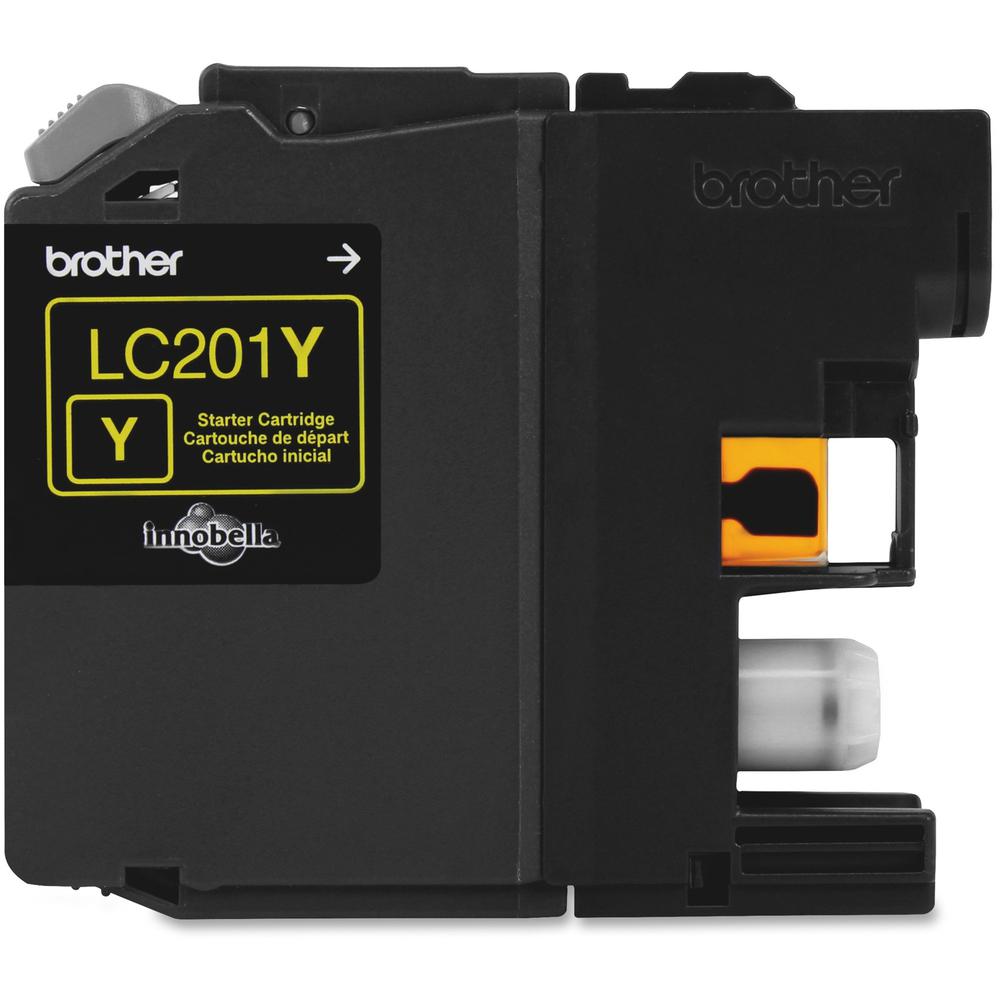 Brother Genuine Innobella LC201Y Yellow Ink Cartridge - Inkjet - Standard Yield - 260 Pages - Yellow - 1 Each. Picture 1