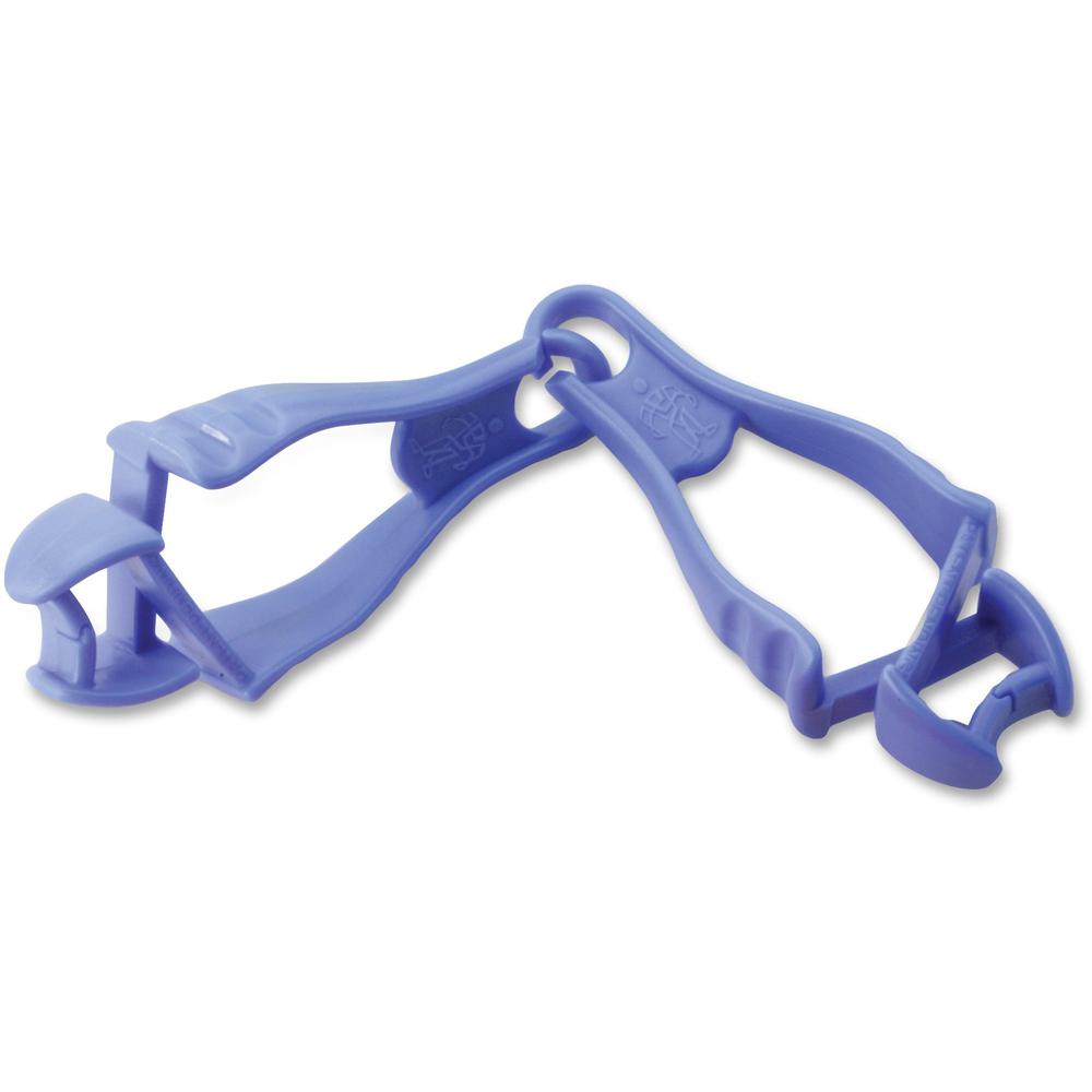Ergodyne Squids Grabber Clip - for Cloth, Carpentry, Mining, Gloves, Multipurpose, Roofing, Construction - Detachable, Durable, Lightweight, Non-conductive - 1Each - Blue. Picture 1