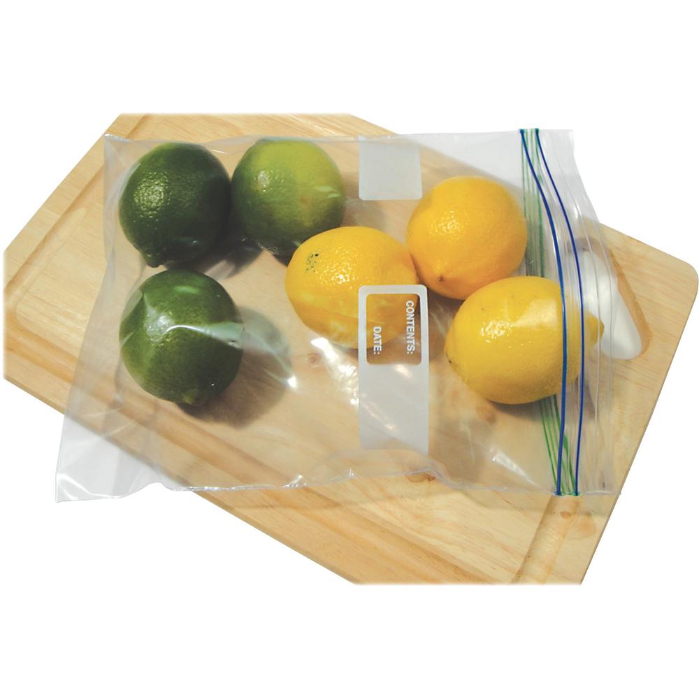 Heritage Reclosable Food/Utility Bags - 2 gal Capacity - 13" Width x 15.60" Length - 1.75 mil (44 Micron) Thickness - Low Density - Zipper, Seal, Snap Closure - Clear - Resin - 100/Carton - Food. Picture 1