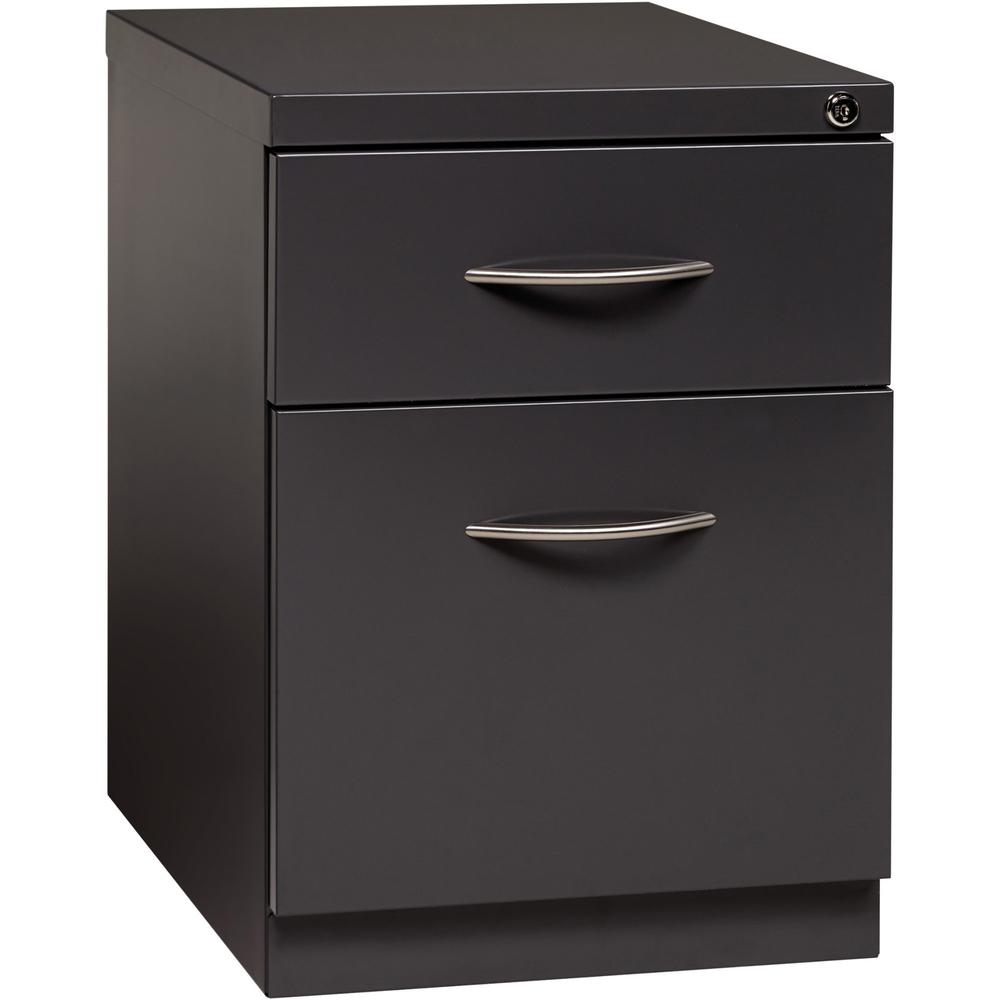 Lorell Premium Box/File Mobile File Cabinet with Arm Pull - 15" x 19.9" x 21.8" - 2 x Drawer(s) for Box, File - Letter - Vertical - Pencil Tray, Ball-bearing Suspension, Drawer Extension, Durable - Ch. Picture 1