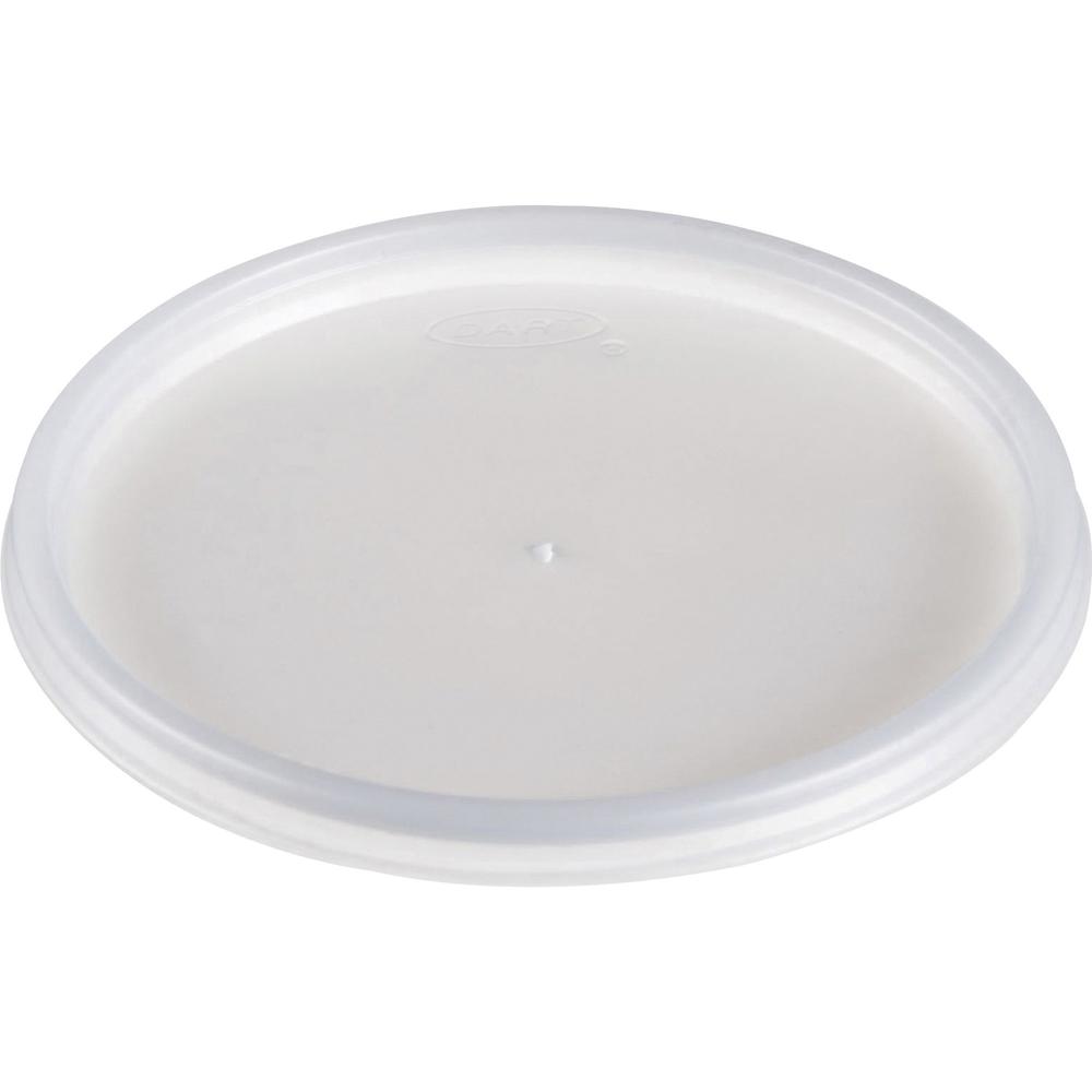 Dart Lids for Foam Cups and Containers - Round - Foam, Plastic - 1000 / Carton - Translucent. Picture 1