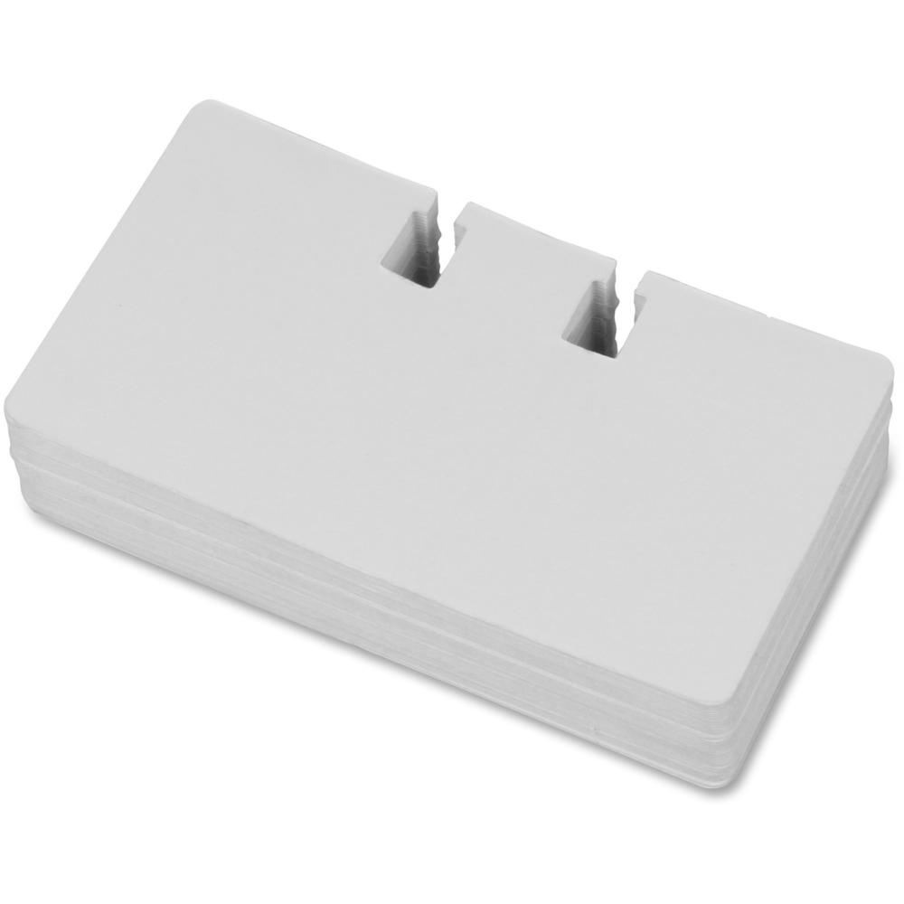 Lorell Desktop Rotary Card File Refill - For 4" x 2.13" Size Card - White. Picture 1