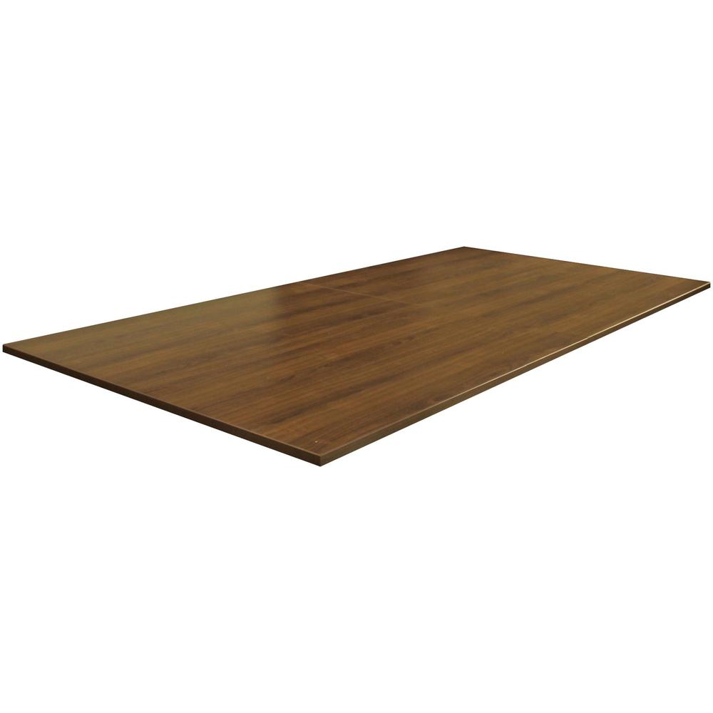 Lorell Rectangular Conference Tabletop - Rectangle Top - 94.50" Table Top Width x 47.25" Table Top Depth - 1" Height - Assembly Required - Walnut - P2 Particleboard. The main picture.