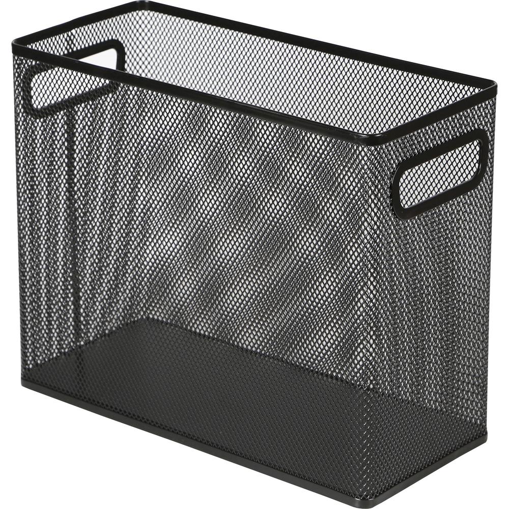 Lorell Mesh Tabletop File Hanging Folder - Black - Steel - 1 Each. The main picture.