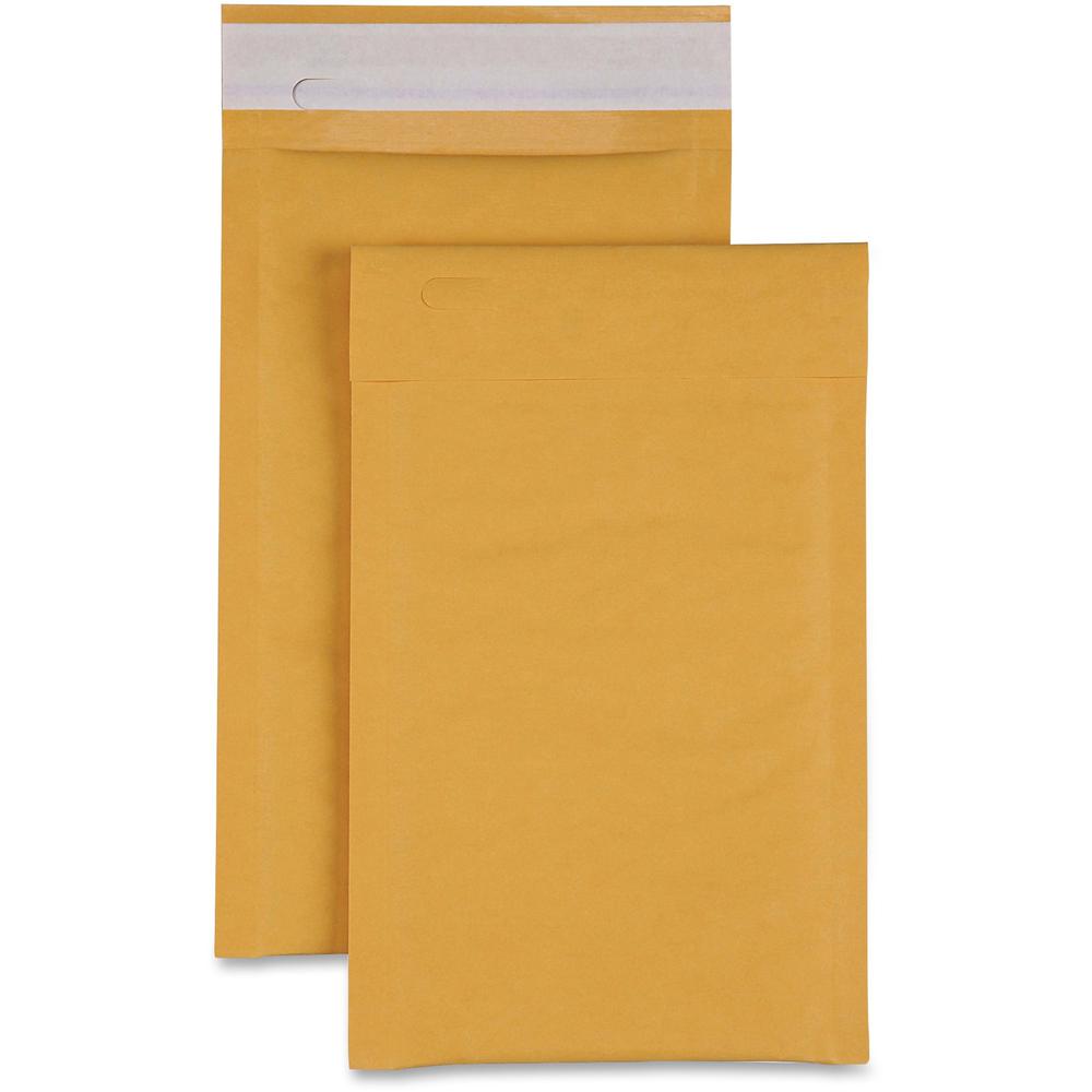 Sparco Size 0 Bubble Cushioned Mailers - Bubble - #0 - 6" Width x 10" Length - Self-sealing - Kraft - 200 / Carton - Kraft. Picture 1