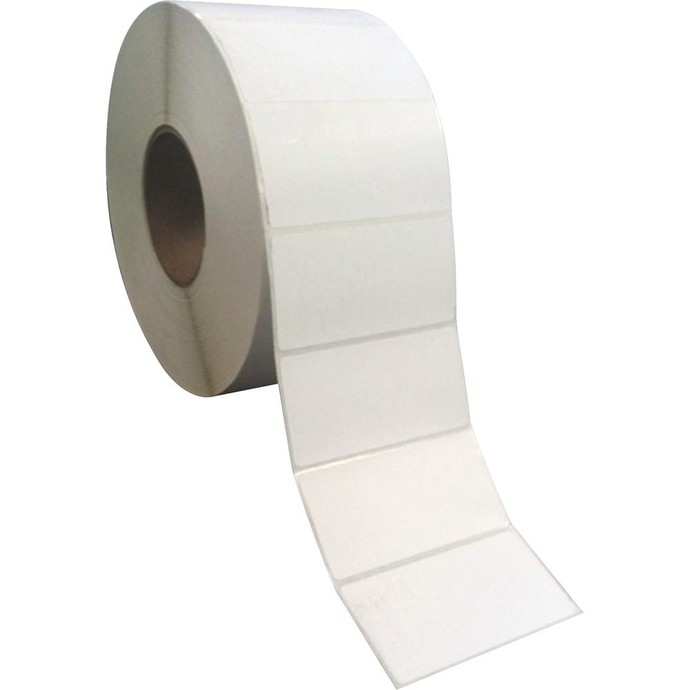 Sparco Direct Thermal Labels - 4" Width x 2" Length - Rectangle - Direct Thermal - White - 12000 Total Label(s) - 12000 / Carton - Perforated, Self-adhesive. Picture 1