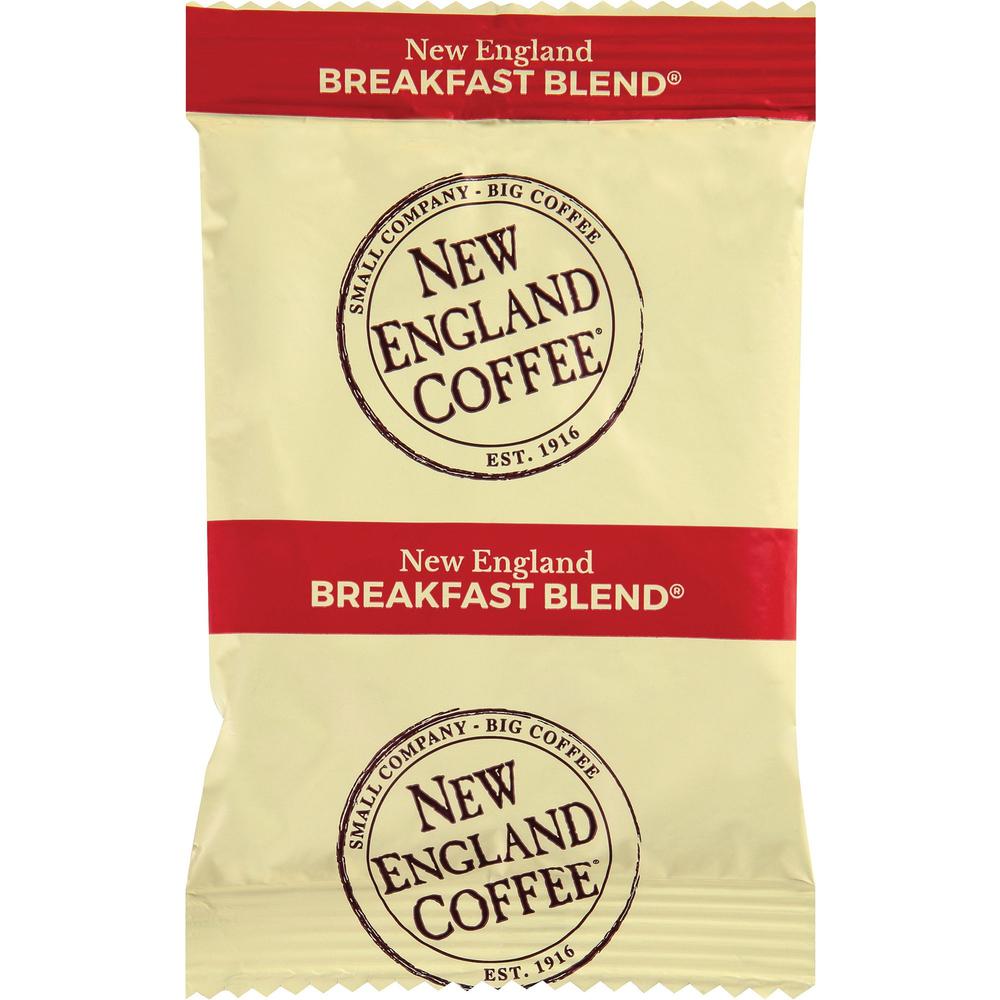 New England Coffee&reg; Portion Pack Breakfast Blend Coffee - Light - 2.5 oz Per Pack - 24 - 24 / Carton. Picture 1