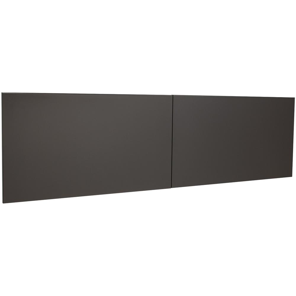 Lorell Stack-On Hutch Door Kit - 60" Width - Steel - Charcoal. The main picture.