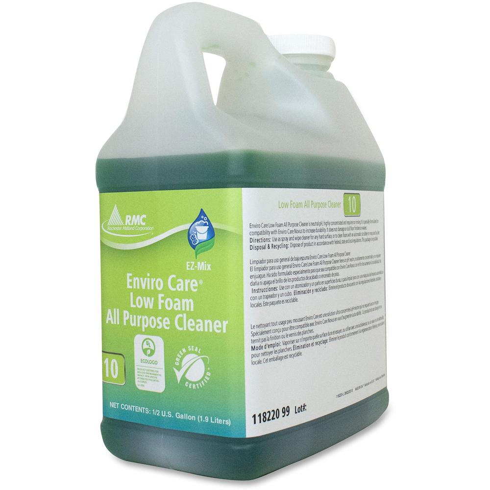 RMC Enviro Care All-purpose Cleaner - For General Purpose - Concentrate - 64.2 fl oz (2 quart) - 4 / Carton - pH Neutral, Bio-based - Green. Picture 1