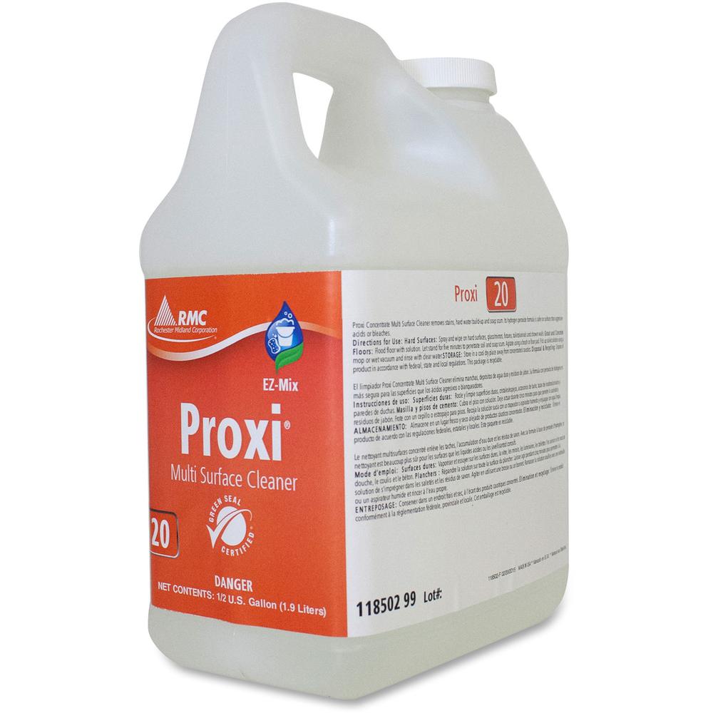RMC Proxi Multi Surface Cleaner - For Multi Surface, Multipurpose - Concentrate - 64 fl oz (2 quart) - 4 / Carton - Residue-free - Clear. Picture 1