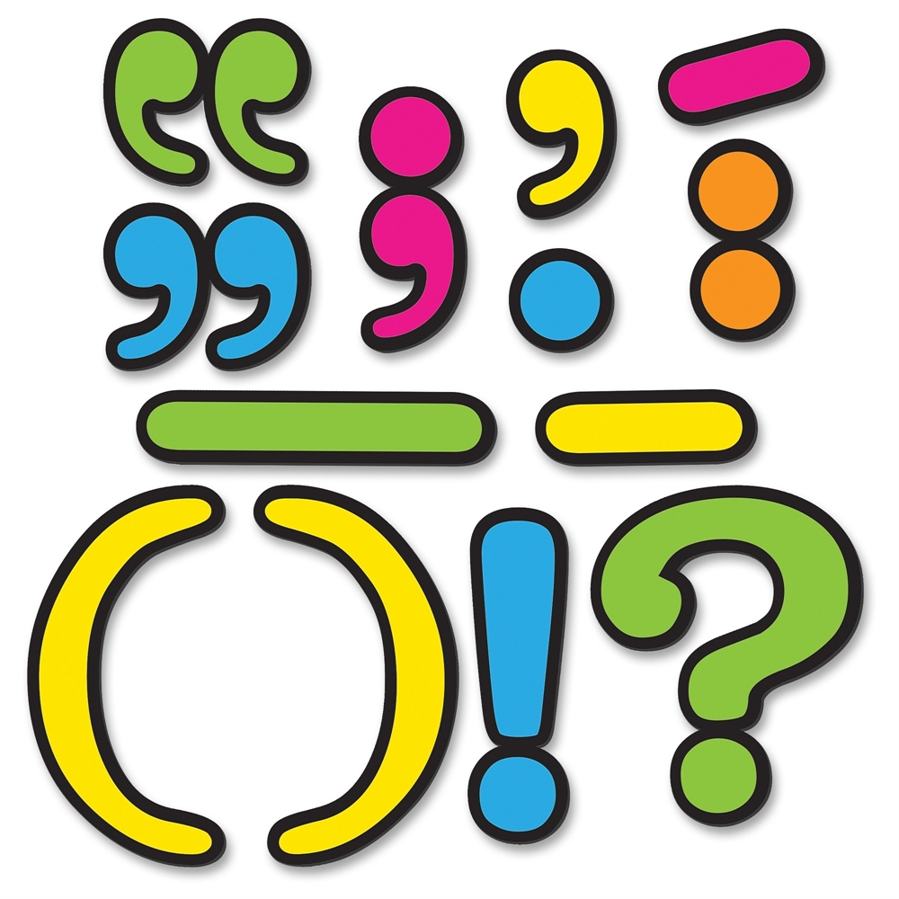 Teacher Created Resources Punctuation Magnetic Accents - Learning Theme ...