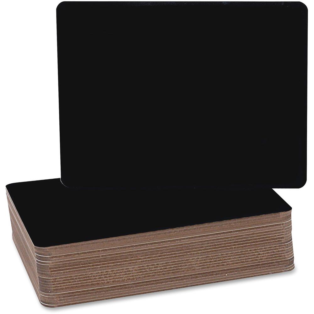 Flipside Black Chalk Board Class Pack - 9.5" (0.8 ft) Width x 12" (1 ft) Height - Black Surface - Rectangle - 24 / Pack. Picture 1