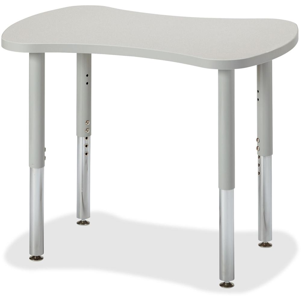 Jonti-Craft Berries Gray Collaborative Bowtie Table - For - Table TopGray Top - Four Leg Base - 4 Legs - Adjustable Height - 18" to 29" Adjustment x 1.13" Table Top Thickness - Assembly Required - Pow. The main picture.
