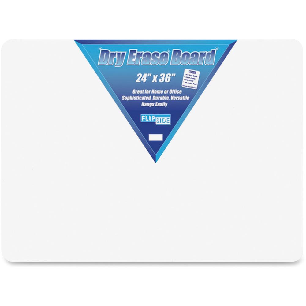 Flipside Unframed Dry Erase Board - 24" (2 ft) Width x 36" (3 ft) Height - White Surface - Rectangle - 1 Each. Picture 1