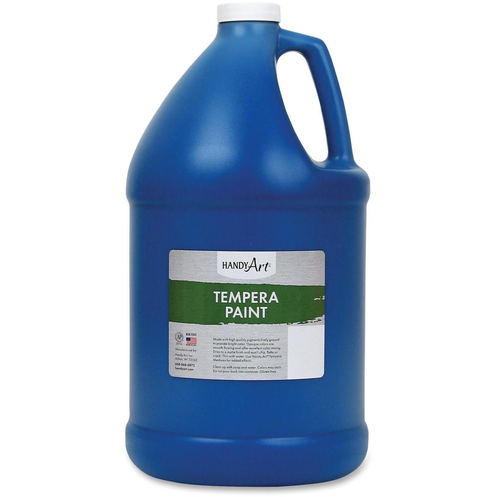 Handy Art Premium Tempera Paint Gallon - 1 gal - 1 Each - Blue. Picture 1