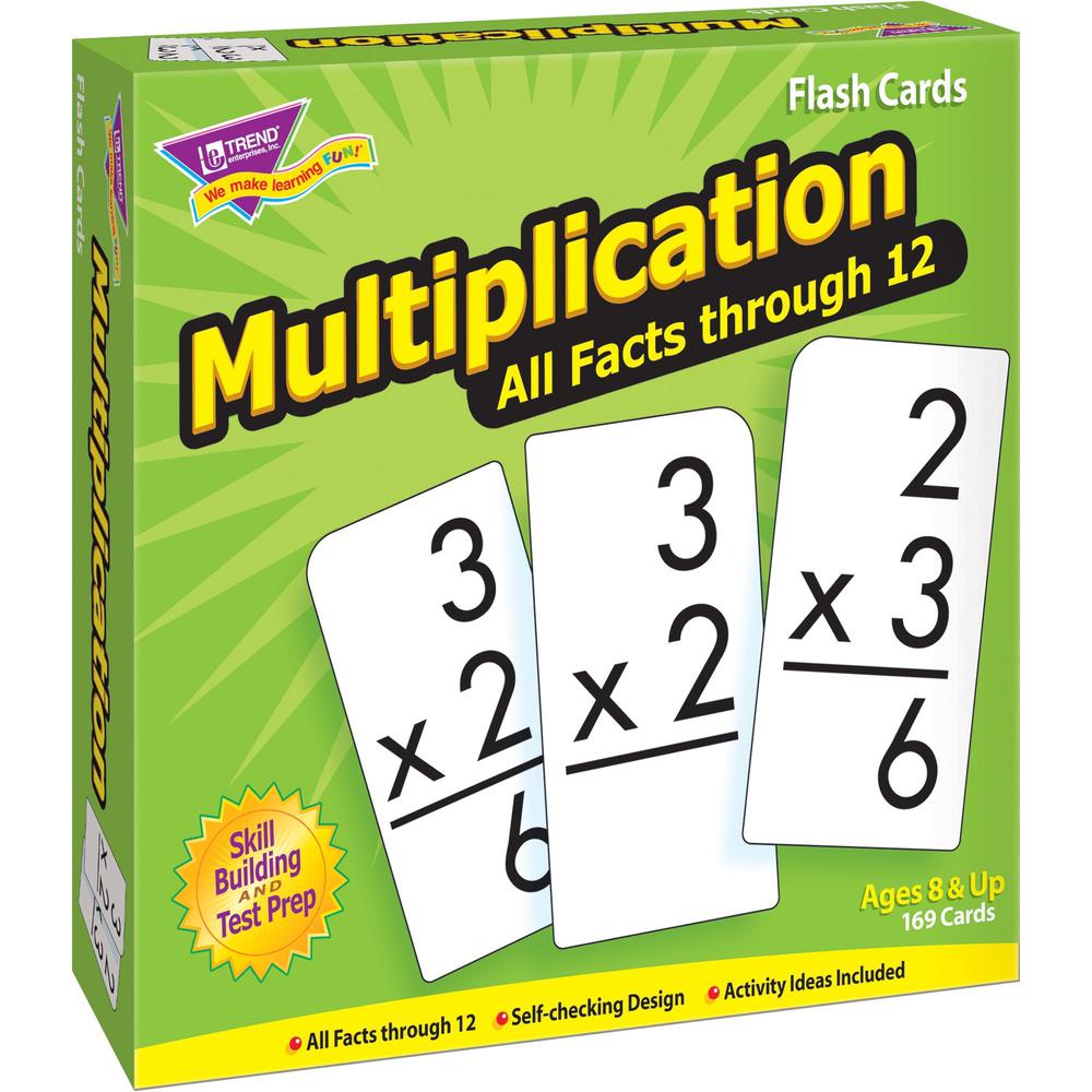 Trend Multiplication all facts through 12 Flash Cards - Theme/Subject: Learning - Skill Learning: Multiplication - 169 Pieces - 8+ - 169 / Box. Picture 1
