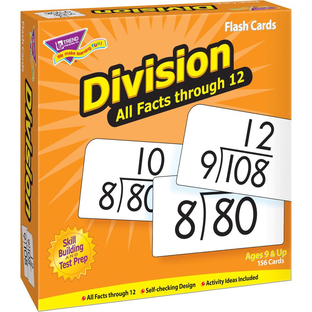 Trend Division all facts through 12 Flash Cards - Theme/Subject: Learning - Skill Learning: Division - 156 Pieces - 9+ - 156 / Box. The main picture.