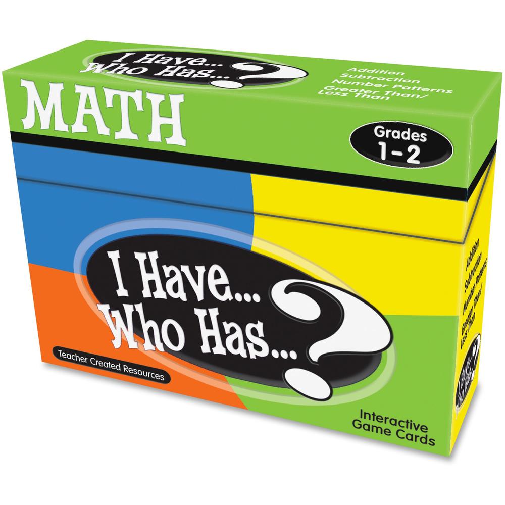 Teacher Created Resources 1&2 I Have Who Has Math Game - Educational - 1 Each. Picture 1