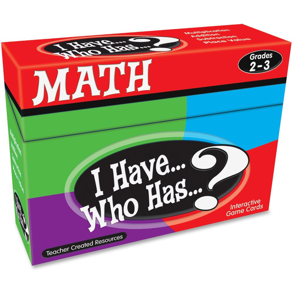 Teacher Created Resources 2&3 I Have Who Has Math Game - Educational - 1 Each. Picture 1