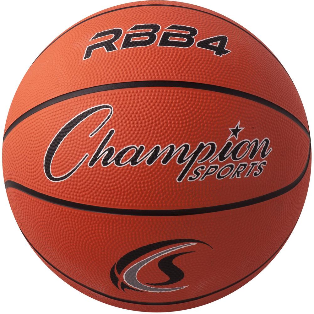 Champion Sports Intermediate Rubber Basketball Orange - 28.50" - 6 - Rubber, Nylon - Orange - 1  Each. Picture 1