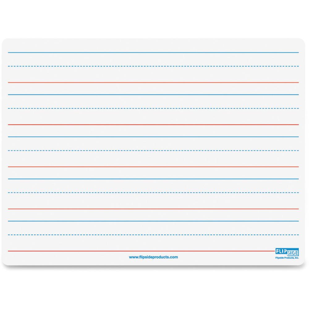 Flipside Double-sided Magnetic Dry Erase Board - 9" (0.8 ft) Width x 12" (1 ft) Height - White Surface - Rectangle - 1 Each. The main picture.