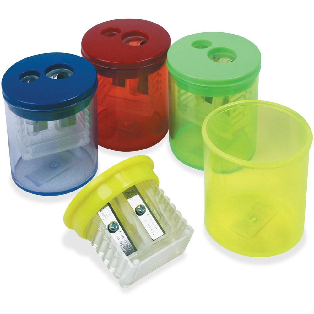 Eisen Two-hole Sharpener - 2 Hole(s) - 2.5" Height x 1.3" Width - Assorted - 12 / Box. Picture 1