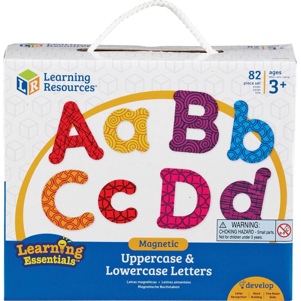 Learning Resources Upper/Lower Case Magnetic Letters - Learning Theme/Subject - Lowercase Letters, Uppercase Letters Shape - Magnetic - Wear Resistant, Tear Resistant - 82 / Set. Picture 1