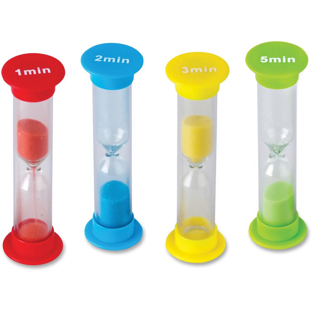 Teacher Created Resources Small Sand Timers Set - Skill Learning: Timing - 4 Pieces - 4 / Pack. Picture 1