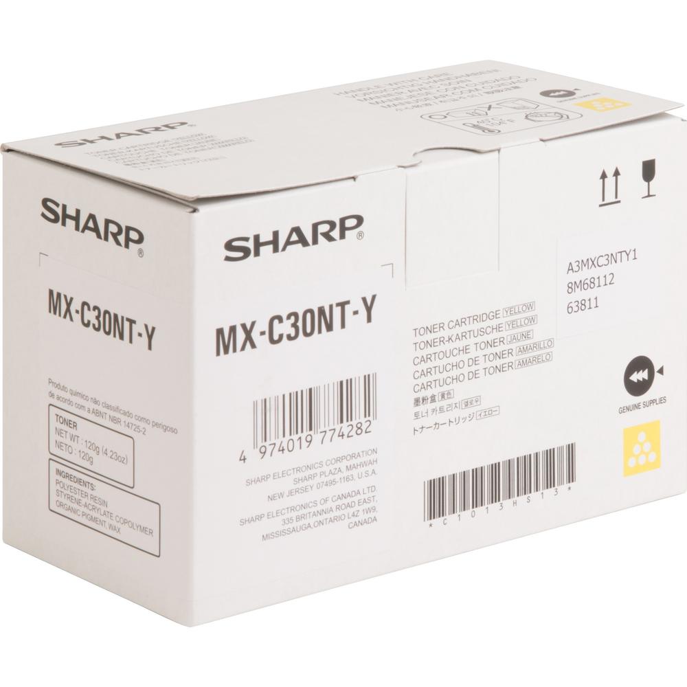 Sharp Original Toner Cartridge - Yellow - Laser - Standard Yield - 6000 Pages - 1 Each. The main picture.