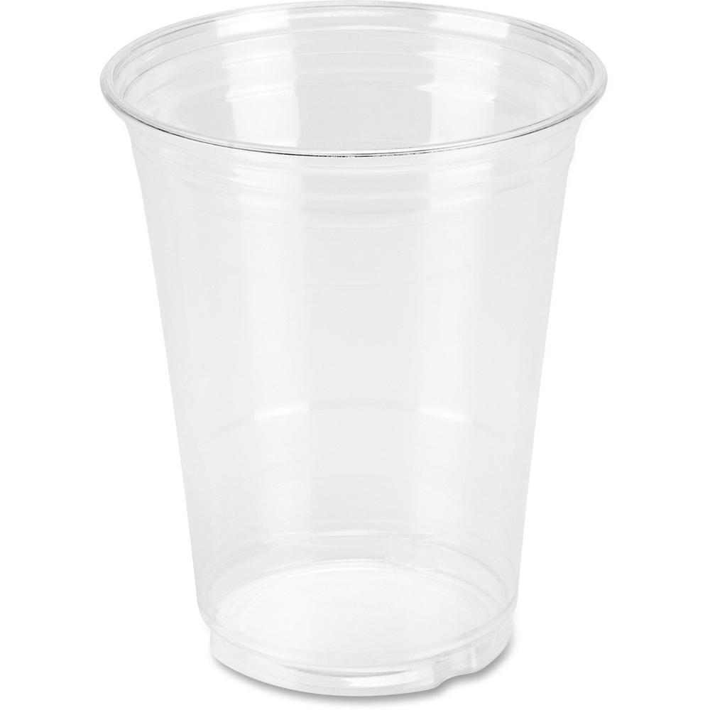 Genuine Joe 16 oz Clear Plastic Cups - 25 / Pack - 20 / Carton - Clear - Plastic - Cold Drink, Beverage. Picture 1