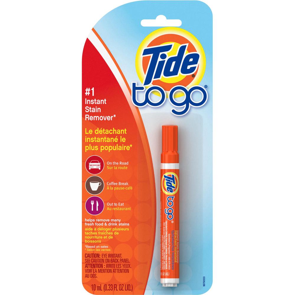 Tide to-go Stain Remover Pen - Spray - 0.3 fl oz (0 quart) - 6 / Carton - Orange. Picture 1