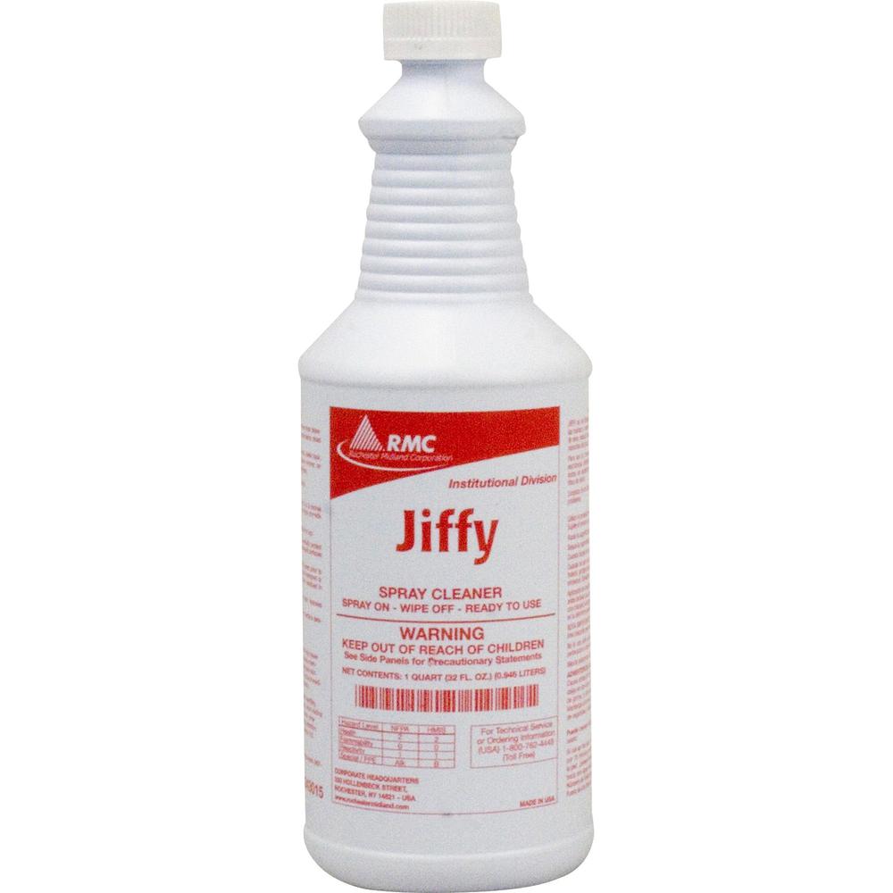 RMC Jiffy Spray Cleaner - Ready-To-Use Spray - 32 fl oz (1 quart) - 12 / Carton - Yellow. Picture 1