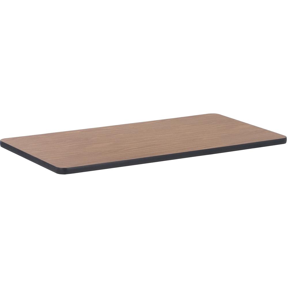 Lorell Classroom Activity Tabletop - High Pressure Laminate (HPL) Rectangle, Medium Oak Top - 24" Table Top Width x 48" Table Top Depth x 1.13" Table Top Thickness - Assembly Required - 1 Each. Picture 1