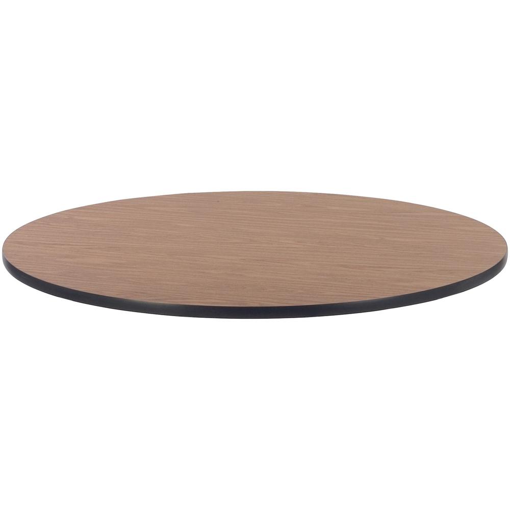 Lorell Classroom Activity Tabletop - High Pressure Laminate (HPL) Round, Medium Oak Top - 1.13" Table Top Thickness x 48" Table Top Diameter - Assembly Required - 1 Each. Picture 1