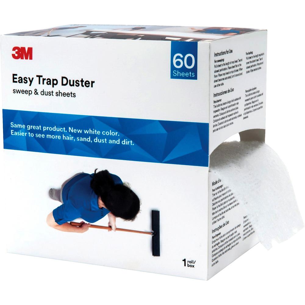 3M Easy Trap Duster System - 6" Width - Fiber - White - 60 / Box. Picture 1
