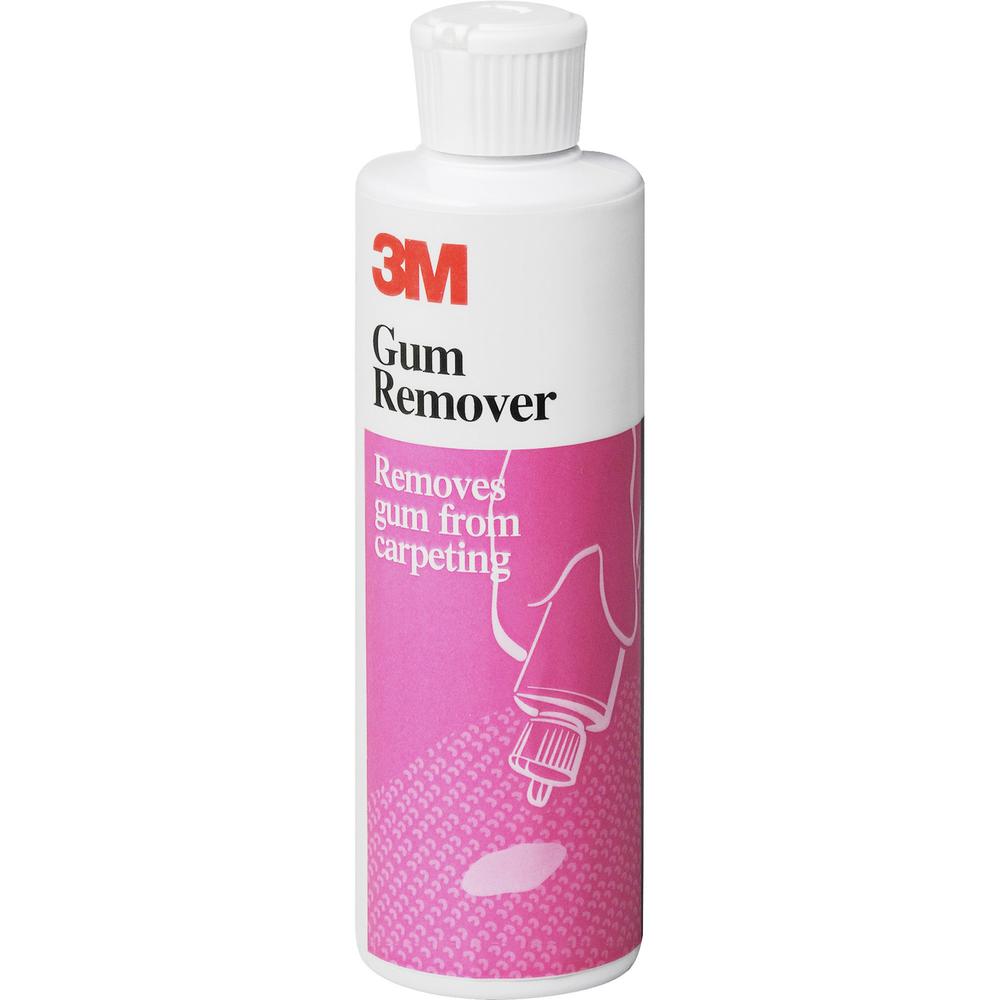3M Gum Remover - Ready-To-Use - 8 fl oz (0.3 quart) - 6 / Carton - Disinfectant, Non-sticky, Residue-free, Rinse-free, Anti-resoiling - Clear. Picture 1