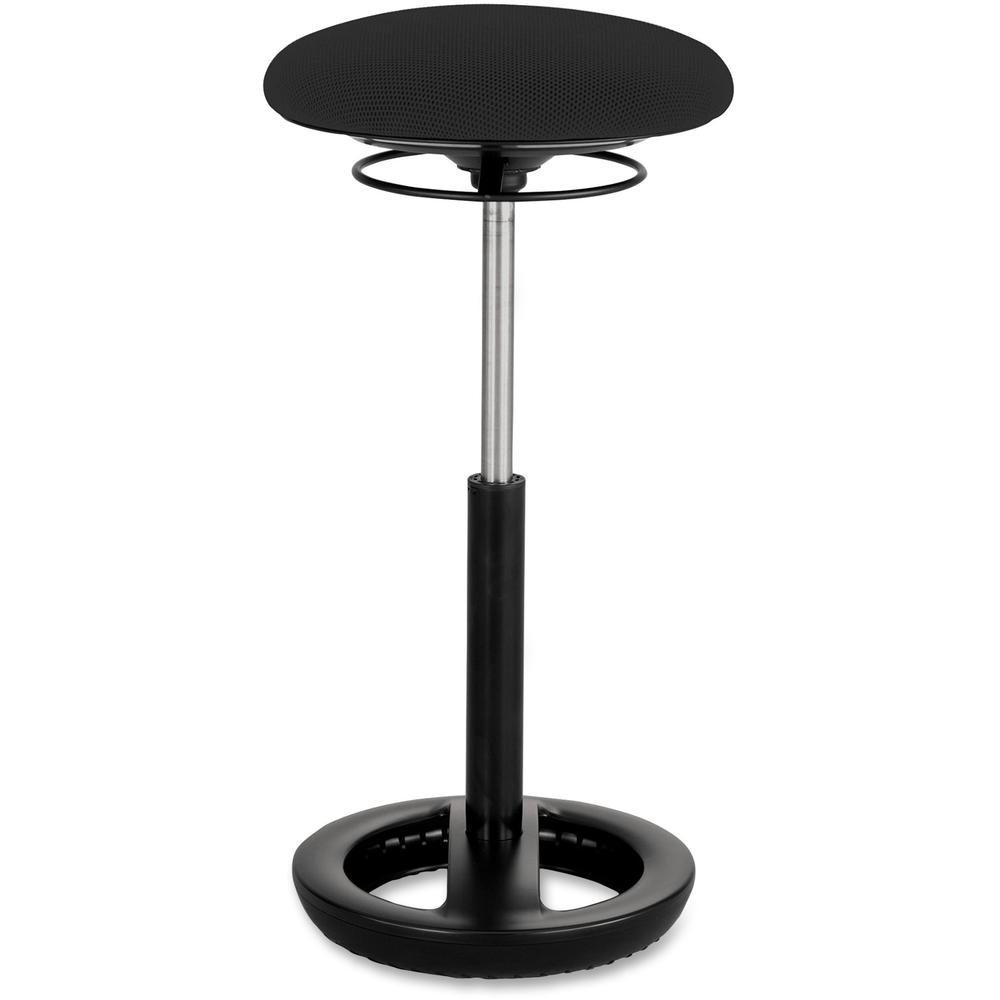 Safco TWIXT Ergo Extended-Height Chair - Black Polypropylene, Nylon, Vinyl Seat - Rounded Base - 1 Each. Picture 1