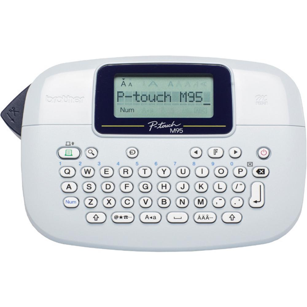 Brother P-Touch - PT-M95 - Label Maker - Thermal Transfer - Monochrome - Labelmaker - 0.30 in/s Mono - 230 dpi - LCD Screen - Handheld - Auto Power Off. Picture 1