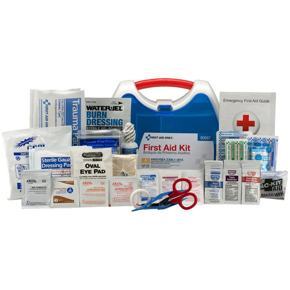 First Aid Only 25-Person ReadyCare First Aid Kit - ANSI Compliant - 141 x Piece(s) For 25 x Individual(s) - 9.3" Height x 7" Width x 4" Depth - Plastic Case - 1 Each. Picture 1