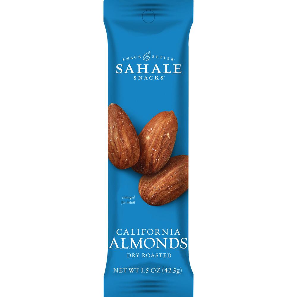 Sahale Snacks California Almonds Dry Roasted Snack Mix - Non-GMO, Gluten-free - Almond - 1.50 oz - 18 / Carton. Picture 1