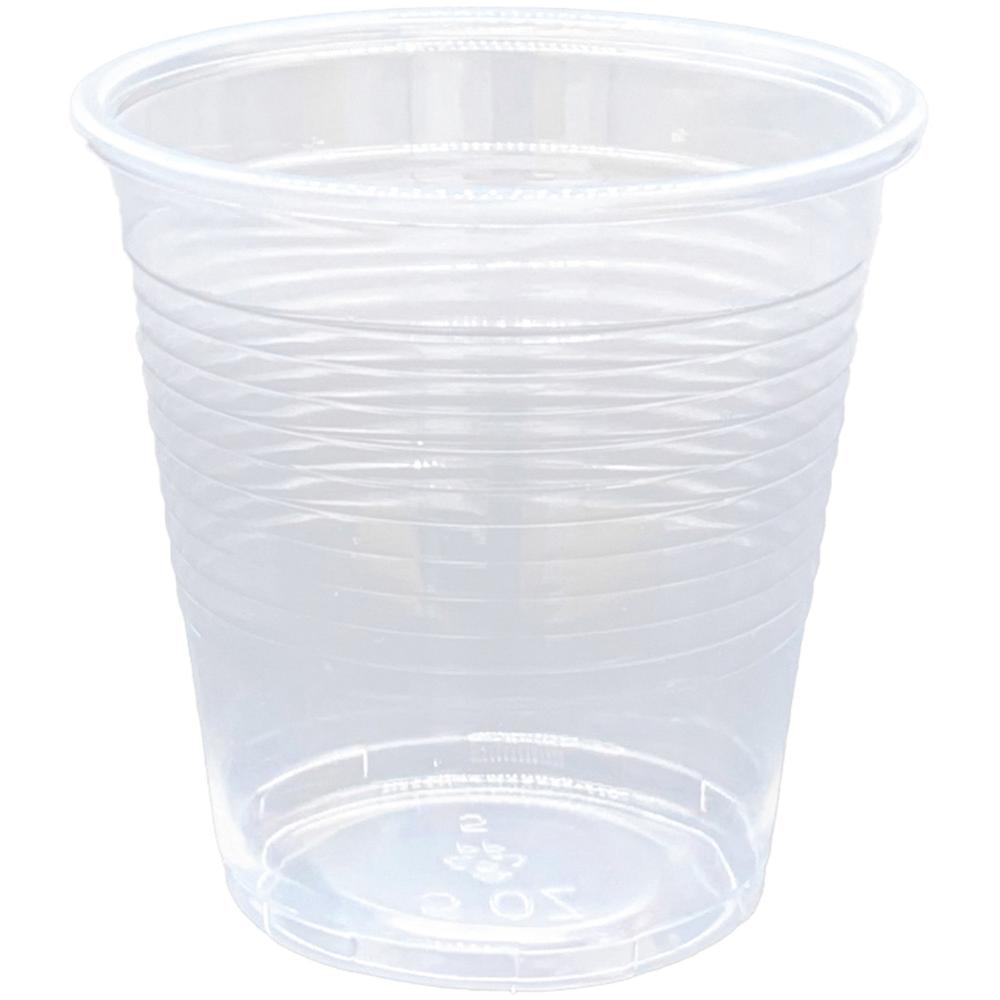 Genuine Joe 5 oz Transparent Beverage Cups - 100 / Bag - 25 / Carton - Clear - Plastic - Beverage. Picture 1