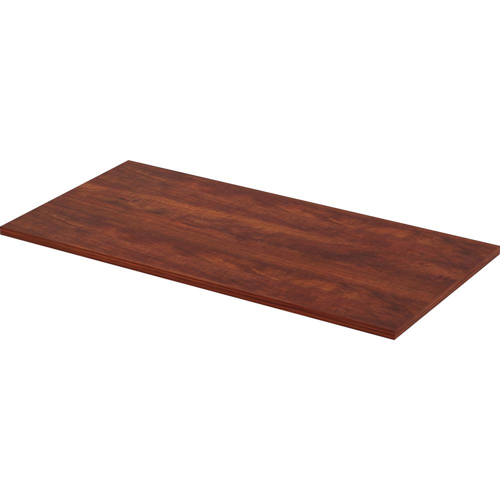 Lorell Training Tabletop - Cherry Rectangle, Laminated Top - 48" Table Top Length x 24" Table Top Width x 1" Table Top ThicknessAssembly Required - 1 Each. Picture 1