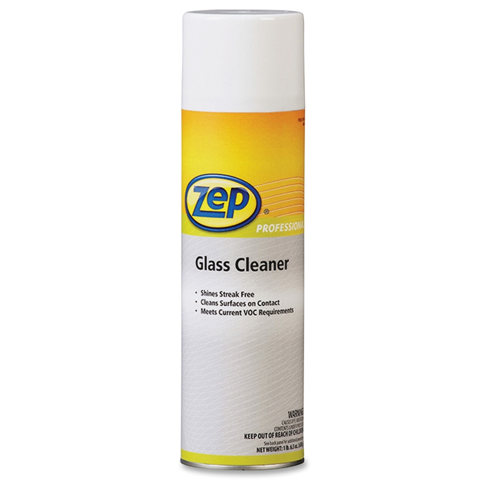 Zep Professional Glass Cleaner - Ready-To-Use Aerosol - 0.19 gal (24 fl ...