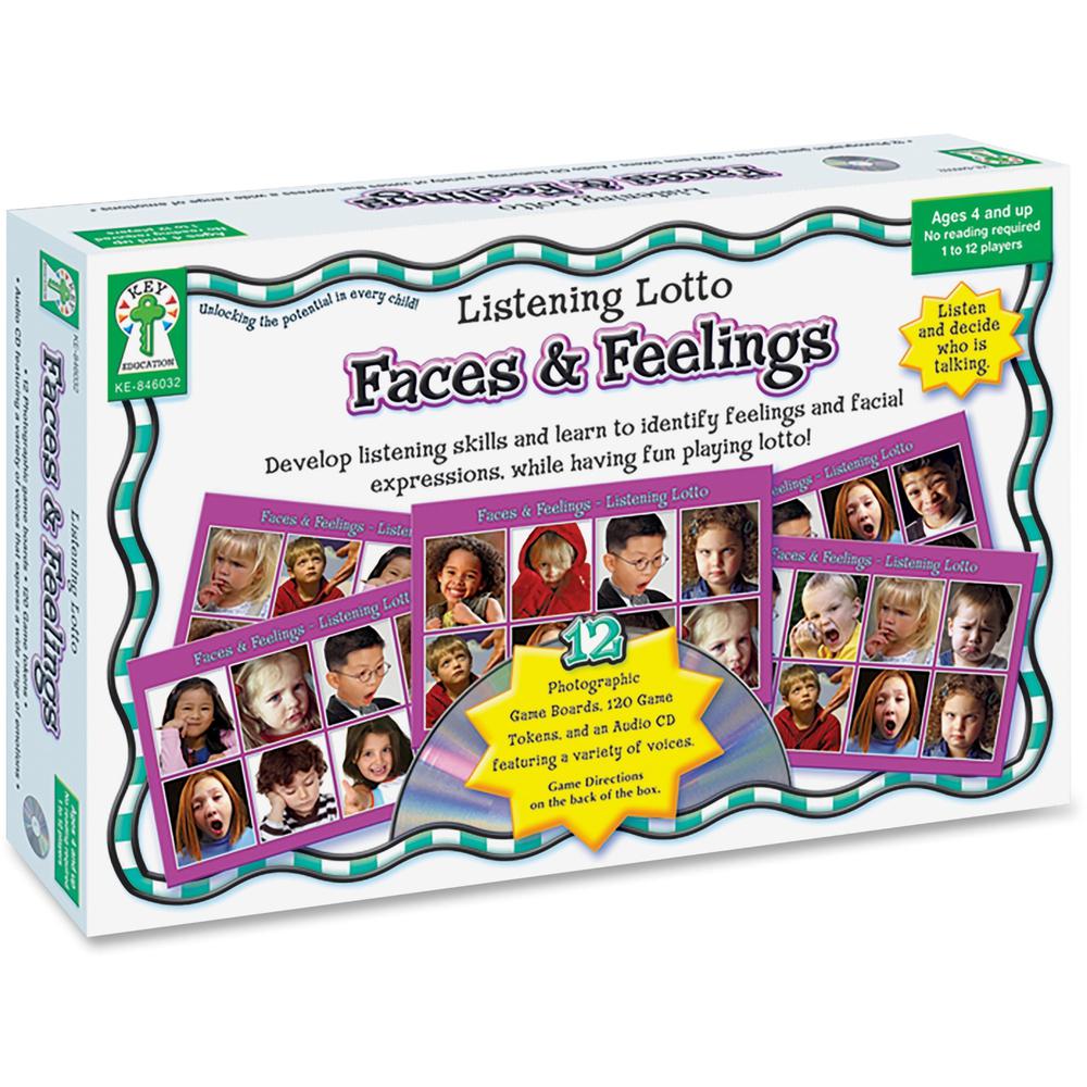 Carson Dellosa Education Grades PreK-1 Faces/Feelings Board Game - Educational - 1 to 12 Players - 1 Each. Picture 1