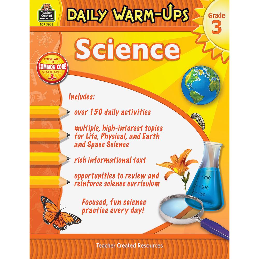 Teacher Created Resources Gr 3 Daily Science Workbook Printed Book - Teacher Created Resources Publication - Book - Grade 3. Picture 1